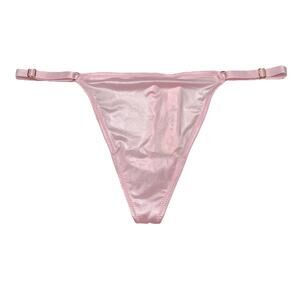 Victoria's Secret Hardware Adjustable V-String Panty Angel Pink Size Large